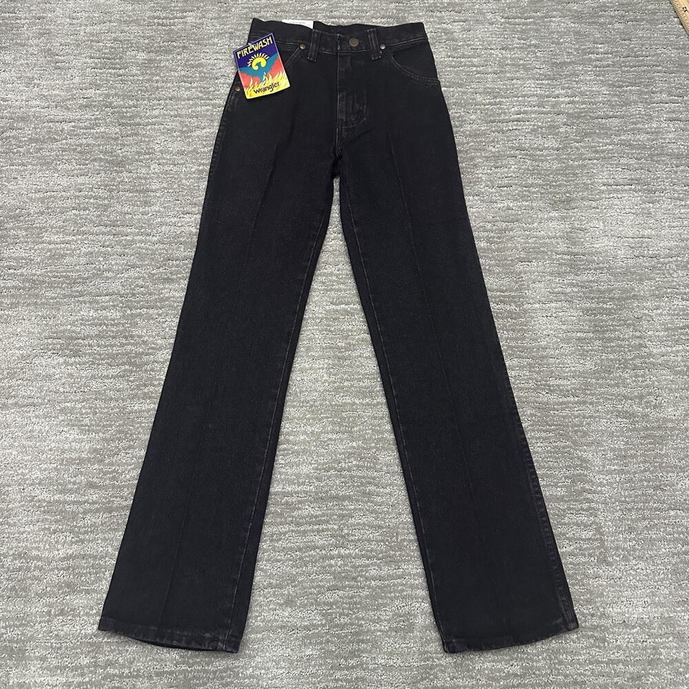 VTG Wrangler Jeans Boys 12 Slim Purple Firewash Made in USA 1980s Cowboy Rodea